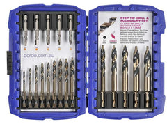 Bordo Cobalt Step Tip Drill and Accessory Set 2012-S1