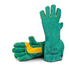 Bossweld 16″ Green & Gold Welding Glove 700009