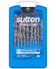 Sutton 1-13mm Hss Bright Xtreme Precision XP Bullet Drill Jobber Set  25 Piece D220SM25