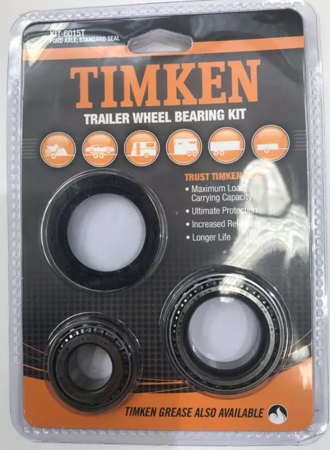 TIMKEN Standard Trailer Wheel Bearing Kit Ford Hub KIT6015T RBW