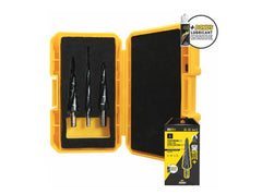 Alpha 3 Piece Onsite Plus Step Cutter Tuffbox Pro Set  Bonus Lubricant SM3STDSD-B