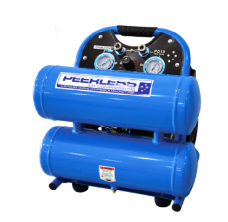 Peerless Twin Tank 2Hp Oil-Less Motor 175Lpm 100Psi Max 145Psi 8L Twin Tank Compressor PO13TT 00593 Compressor Peerless Products