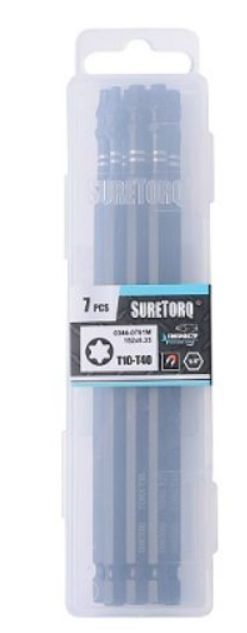 Suretorq 7pcs Torx Impact Driver Bits Set 03460791M Impact Driver Suretorq