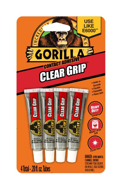 Gorilla Clear Grip Glue 3gm (4pk) GG102057 Glue Gorilla