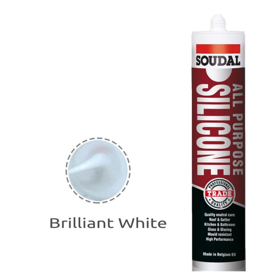 Soudal All Purpose Silicone Brilliant Colorbond White Haven 300ml x 12 121661 silicone Soudal