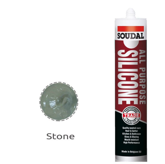 Soudal All Purpose Silicone Stone Colorbond Gully 300ml x 12 121669 silicone Soudal