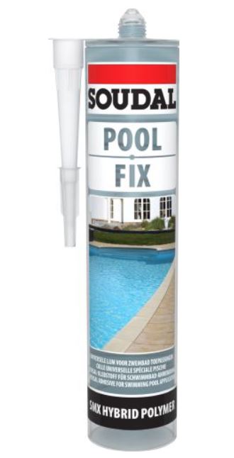 Soudal Pool Fix Crystal Clear 290ml x 12 132196 Adhesive Soudal