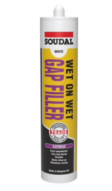Soudal Wet On Wet Express Gap Filler White 300ml x 12 135230 Gap Filler Soudal