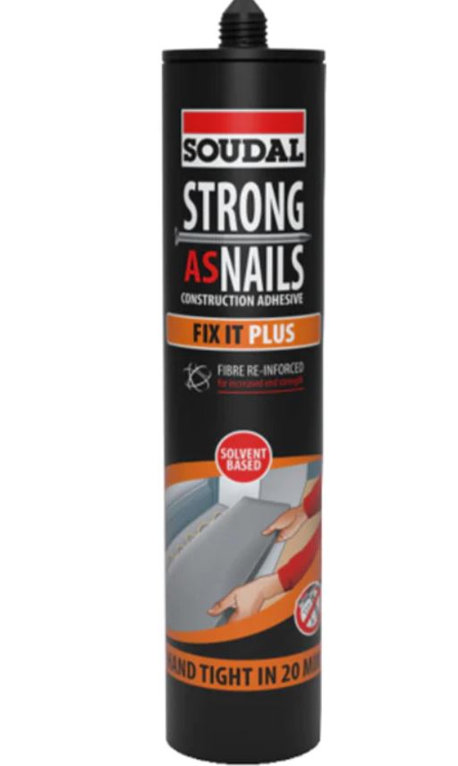 Soudal Strong as Nails Fix It Plus Beige 350gm x 12 144899 Adhesive Soudal
