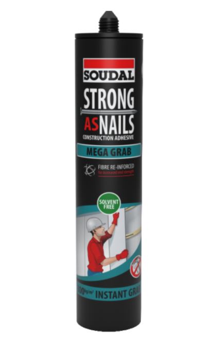 Soudal Strong As Nails Mega Grab Beige 350gm x 12 144900 Adhesive Soudal