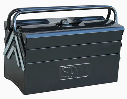 SP Tools Black Cantilever Tool Box 5 Tray 22 Litre 550W SP40325 Toolbox SP Tools