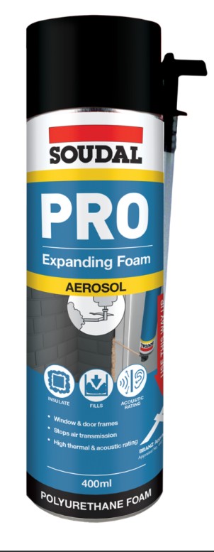 Soudal Straw Gap Filling Expanding Foam Aerosol 500ml 12 Qty 175523 Gap Filler Soudal