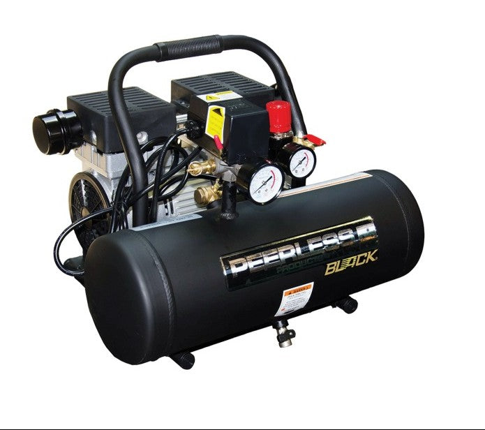 Peerless Black 2000 Xtra Large - 1.1Hp Motor 65Lpm 100Psi, Max 145Psi -24L Tank -Oil-Less Air Compressor PB2000XL Compressor Peerless Products