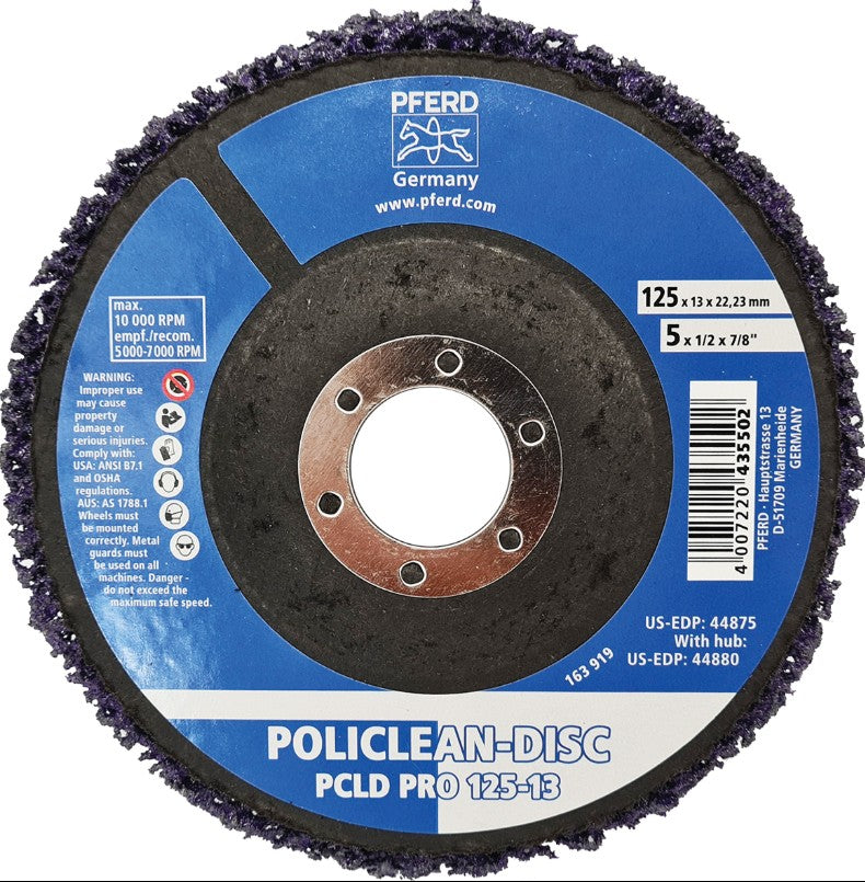 Pferd Policlean Disc Clean & Strip 125mm Purple 47803249 Grinder Disc Pferd