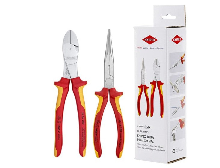 Knipex 1000V Electrical Set 2pc 00 31 20 VP52 pliers Knipex