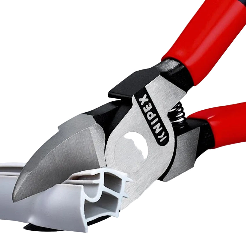 Knipex Diagonal Flush Cutter for Plastic with Spring 160mm 7201160SB Cutter Knipex