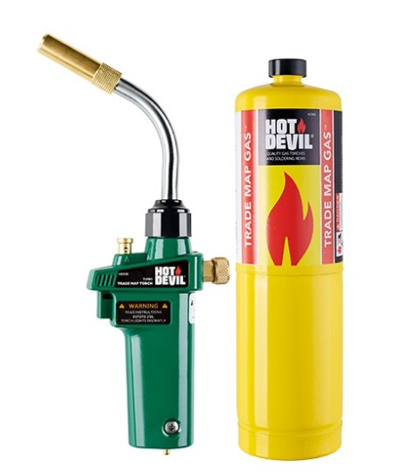 Hot Devil Trade Map Turbo Torch Kit HD030 Butane Gas Hot Devil