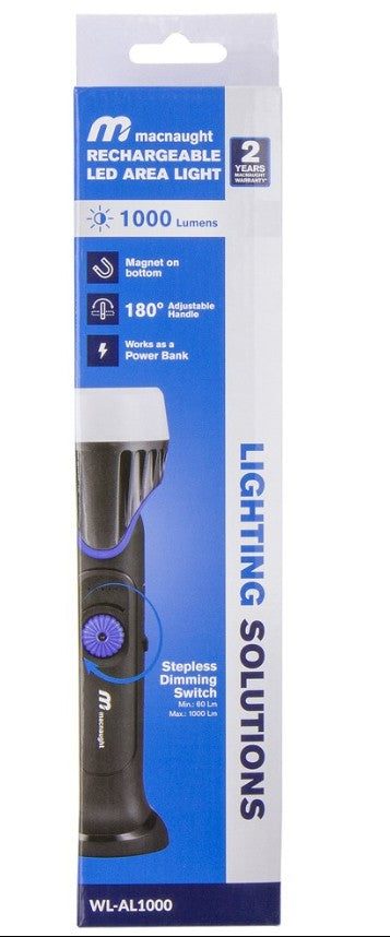 Macnaught Rechargeable Led Area Light WL-AL1000 Torch Macnaught