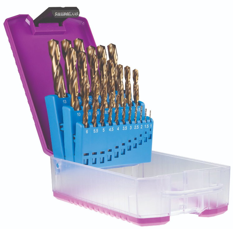 Sutton Cobalt Drill Bit Set Metric 25pcs 1.0-13MM X 0.5MM D109SM3 Drill Bit Sutton Tools