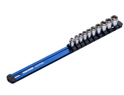 Kincrome 10 Piece 1/4” Drive Nut-Lok Socket Rail Set K2170NL Socket Set Kincrome