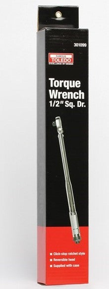 Toledo Torque Wrench 1/2" Sq. Drive. 14-203Nm/10-150Ft. Lbs 301099 wrench Toledo
