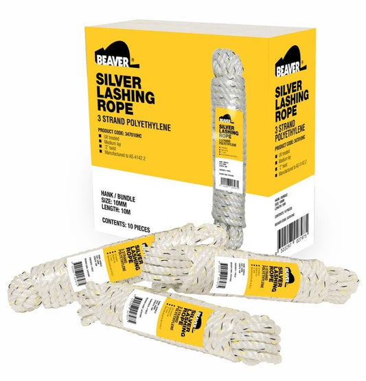 Beaver Silver Lashing Rope 10mm 10 per CTN 347010HD rope Beaver