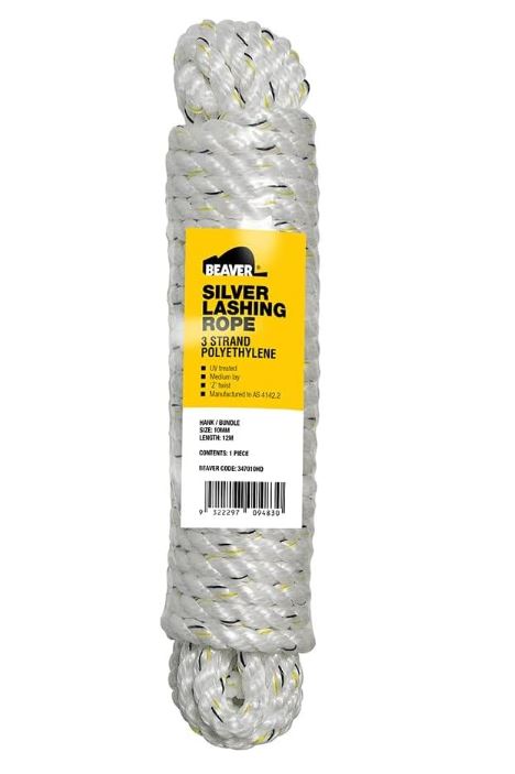 Beaver Silver Lashing Rope 10mm 10 per CTN 347010HD rope Beaver
