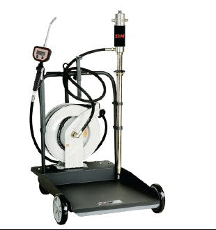 Macnaught 205 Litre Drum Trolley Air Operated Portable Oil Transfer Kit and Hose Reel DITI1700333E