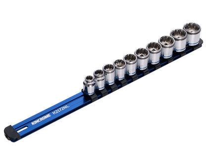 Kincrome 10 Piece 3/4” Drive Nut-Lok Socket Rail Set K2172NL Socket Set Kincrome