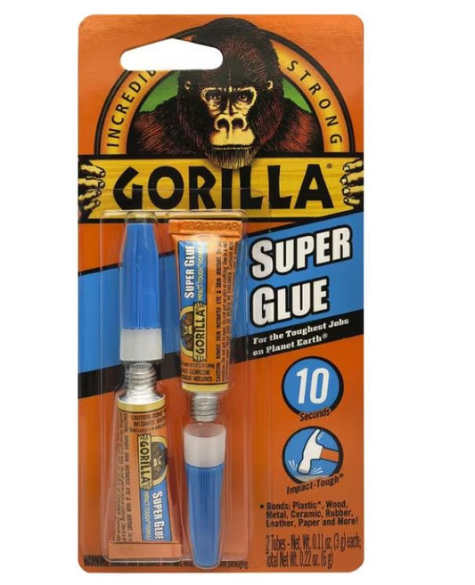 Gorilla Superglue 3gm 2 pack GG41005 Glue Gorilla