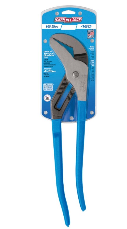 Channellock Tongue & Groove Straight Jaw Pliers 419mm 16.5 " 460 Plier and Cutters Channellock