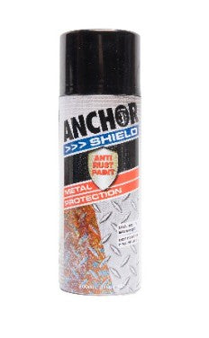 Anchor Shield Gloss Black Metal Protection 300gm 49602 Spray Paint Anchor