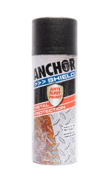 Anchor Shield Matt Black Metal Protection 300gm 49604 Spray Paint Anchor