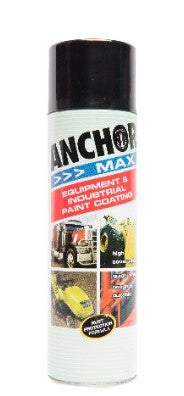 Anchormax Matt Black Spray Can Paint 400gm 58410 Spray Paint Anchor