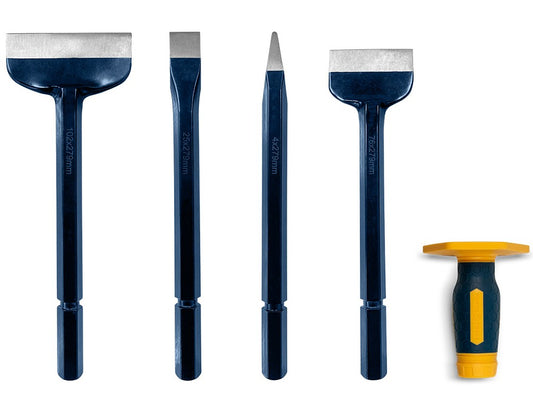 Mumme Bolster And Chisel Kit 4 Pieces With Interchangeable Grip 5BOLSTERKIT Chisel Mumme