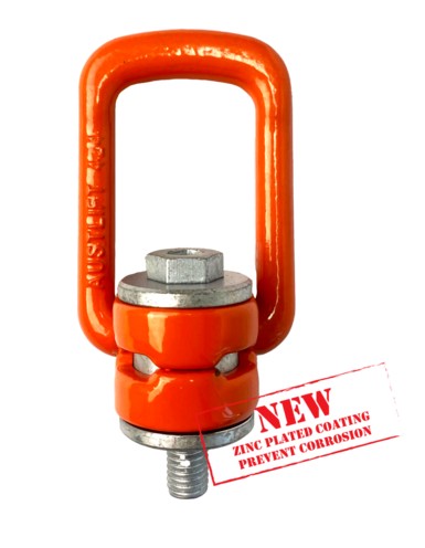 Austlift Swivel Lifting Point Long Thread with Nut 10mm/0.63T 96mm thread length 605510 Swivel LIfting Ring Austlift