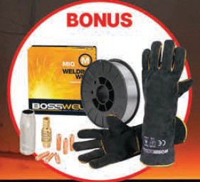 Bossweld Buddy MST160 Inverter Welder 10A 633160Bundle welder Bossweld