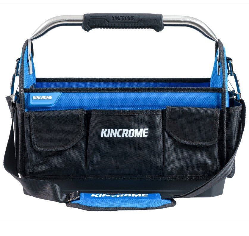 Kincrome Hard Base Open Tote Swivel Handle Bag 450mm Medium K13521M Tool Bag Kincrome