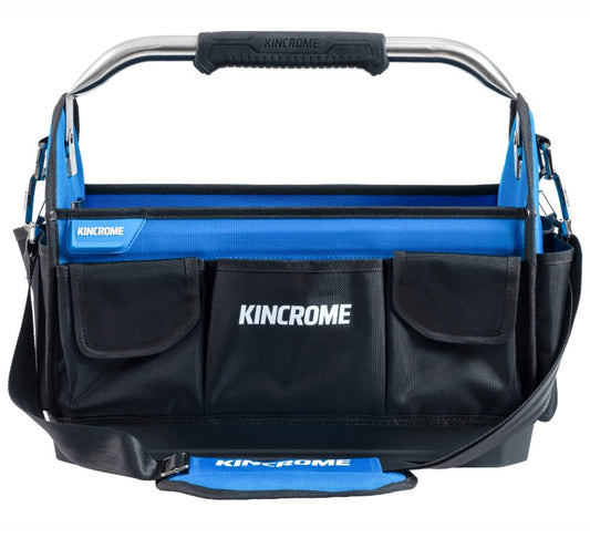 Kincrome Hard Base Open Tote Swivel Handle Bag 450mm Medium K13521M Tool Bag Kincrome