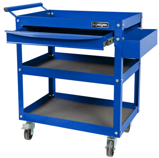 Geiger Heavy Duty Parts Trolley With Side Tray GT3SD Trolley Geiger