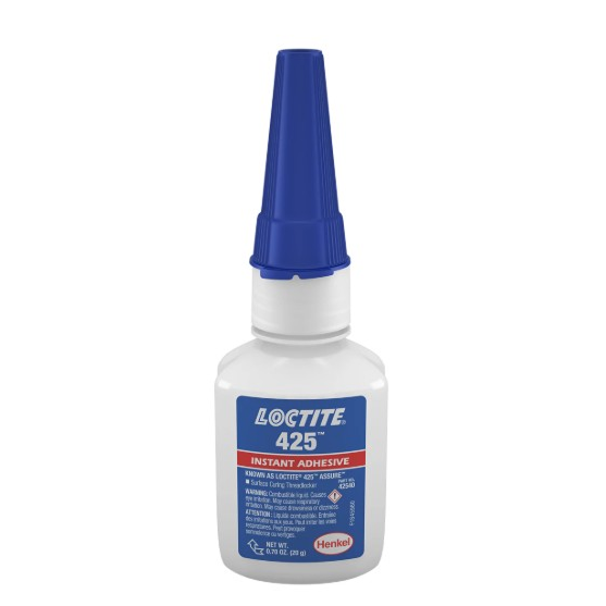 Loctite 425 Instant Adhesive Low Strength Metal/Plastic Dark Blue 20g B 425-020G/LOCTITE Glue Loctite