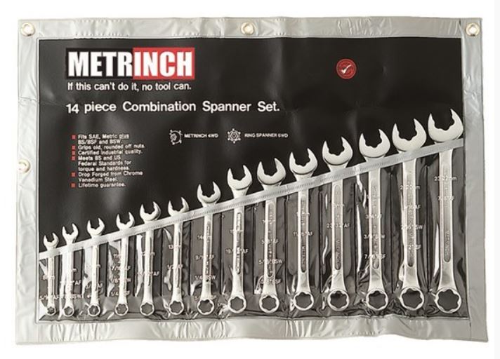 Metrench MetrInch Spanner Set 14 Piece MET-0125 – RBW Industrial Supplies