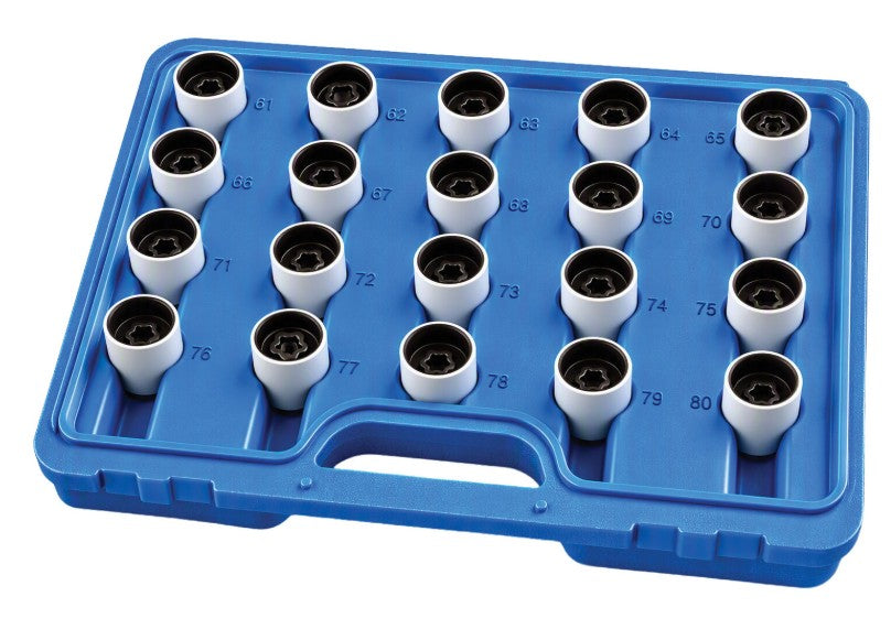 Automotive BMW Mini Wheel Lock Nut Socket Set (20 Pce) ET6049 nut socket set Automotive