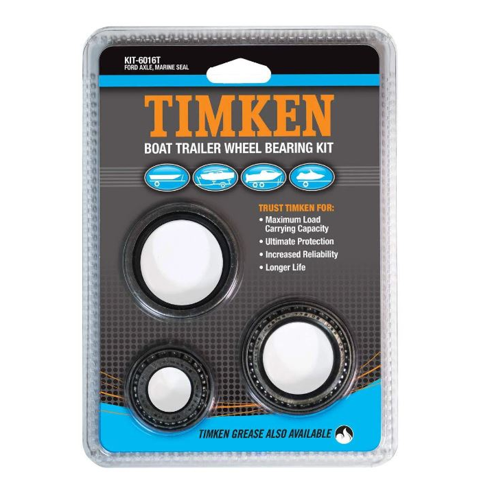TIMKEN Marine Trailer Boat Wheel Bearing Kit Suits Ford Hub KIT6016T Bearings timken