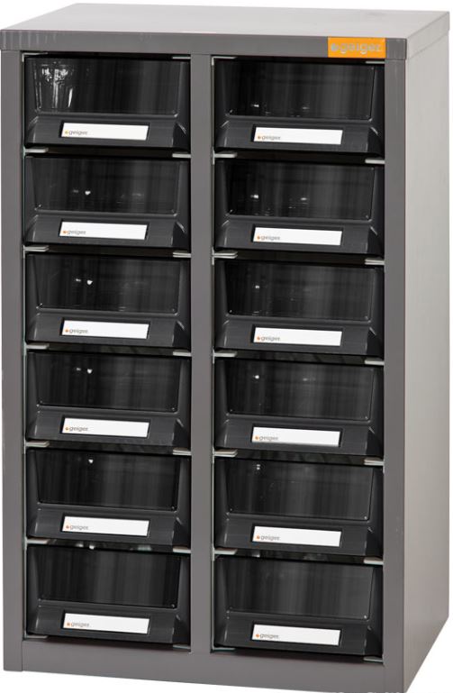 Geiger 12 Drawer A6 Parts Cabinet A6212H Parts Cabinet Geiger
