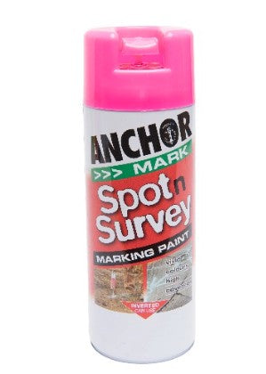 Anchor Spot N Survey Pink Fluorescent 350gm AS04 Paint Anchor