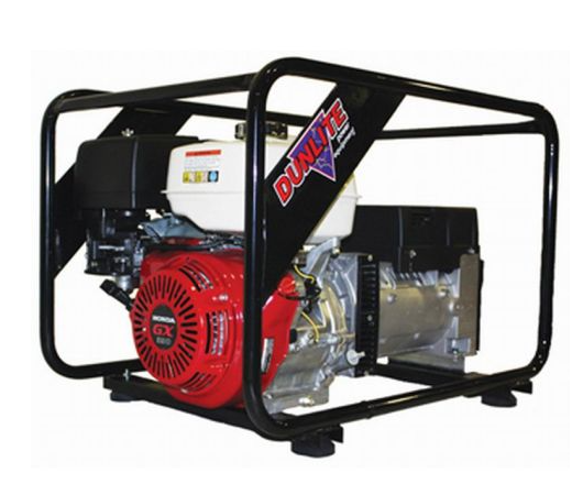 Dunlite 8 kVA Honda Powered generator with RCD Outlets & Sturdy Frame V2 DGUH7S-2 Generator Dunlite Power Equipment