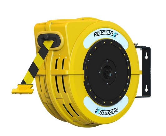Retracta Barrier Reel Yellow Yellow/Back Danger Caution X 25M Tape C1BYB5025Y Safety Barrier Macnaught