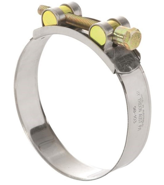 Tridon Stainless T Bolt Super Clamp 52mm x 55mm Qty 10 TTBY52-55P Clamp Tridon