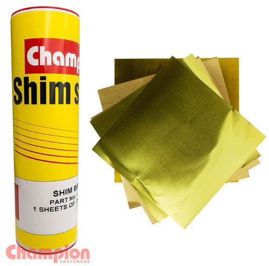 Champion Shim Brass Roll 600 x 150 x .05mm (.002") CSB500 Shim Brass Roll Champion